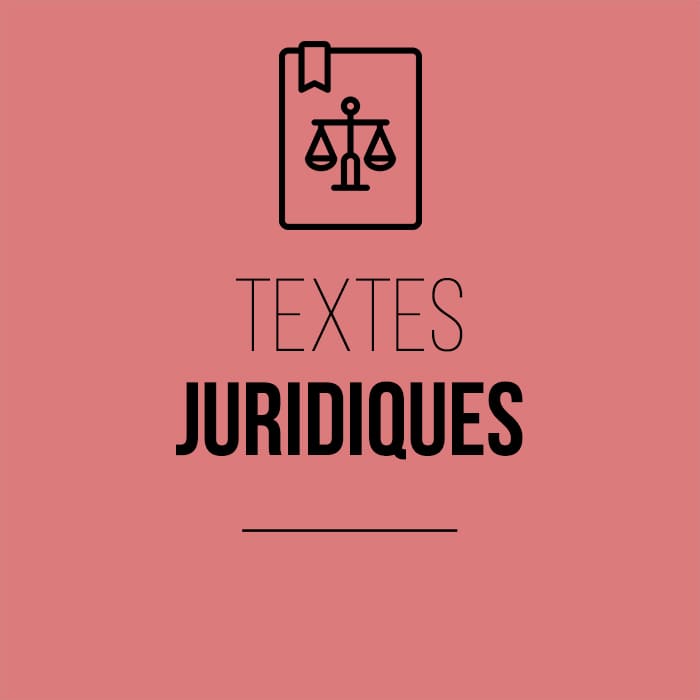 Textes juridiques